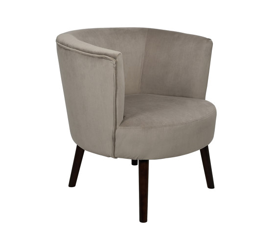 Chairs and Sofas | Beige Velvet Edie Armchair78X75X77cm | Sessel | Andrea House