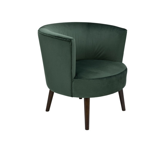 Chairs and Sofas | Green Velvet Edie Armchair 78X75X77cm | Armchairs | Andrea House