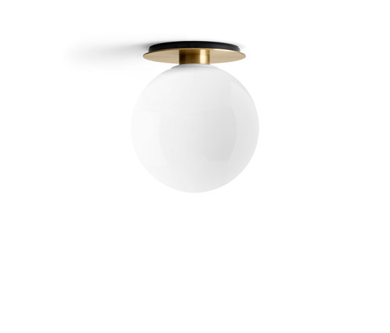 TR Bulb | Ceiling Lamp | Brushed Brass | Shiny Opal Bulb | Lampade plafoniere | Audo Copenhagen
