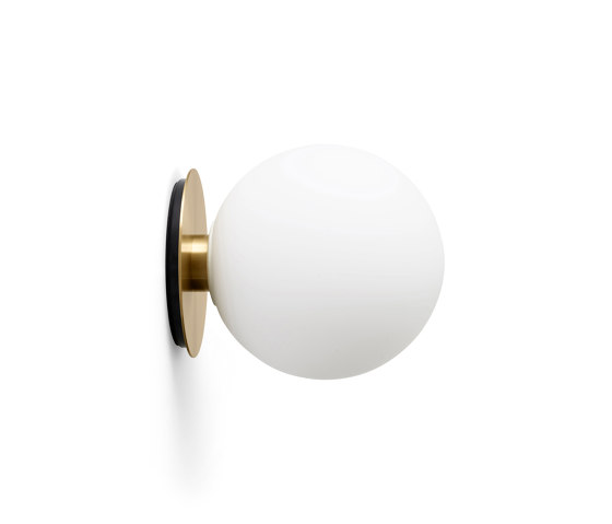 TR Bulb | Wall Lamp | Brushed Brass | Matt Opal Bulb | Wall lights | Audo Copenhagen