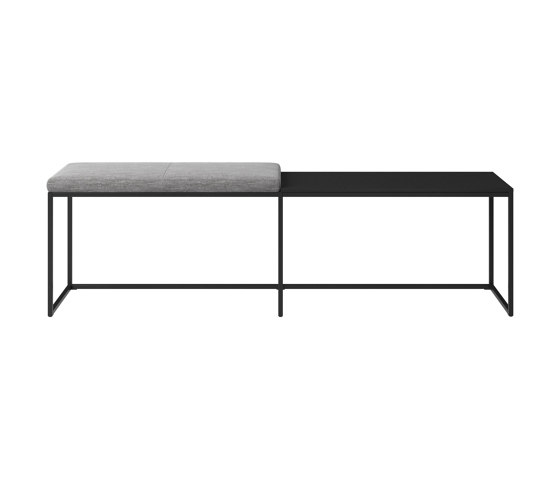 London Bench B009 large with cushion and shelf | Benches | BoConcept