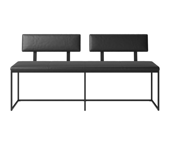 London Bench B012 large with cushion and backrest | Benches | BoConcept