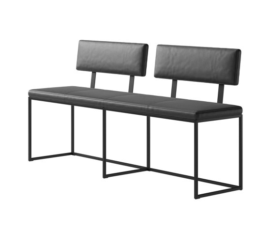 London Bench B012 large with cushion and backrest | Panche | BoConcept