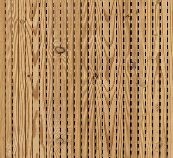 Wooden panels Acoustic | Linear Larch aged | Planchas de madera | Admonter Holzindustrie AG