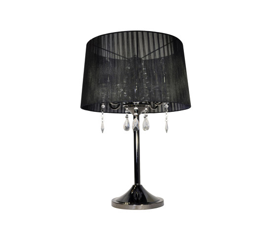 Crystal Black Blackchrome Table Lamp | Tischleuchten | Valaisin Grönlund