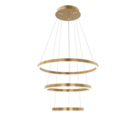 Layer 3 Brass Led Pendant Light | Lampade sospensione | Valaisin Grönlund