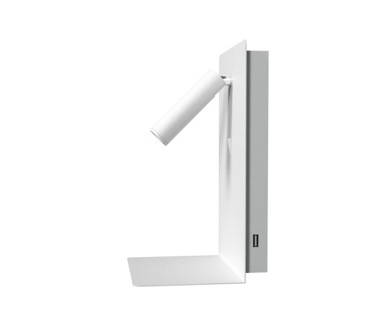 Shelf Spot USB Wall Light White | Dock smartphone / tablet | Valaisin Grönlund