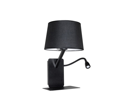 Shelf USB Black Wall Light Right | Lampade parete | Valaisin Grönlund