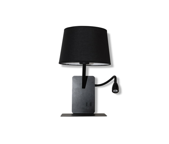 Shelf USB Black Wall Light Right | Lampade parete | Valaisin Grönlund