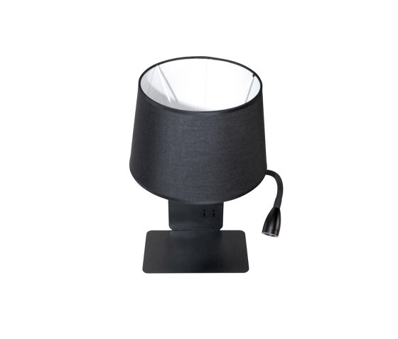 Shelf USB Black Wall Light Right | Lámparas de pared | Valaisin Grönlund