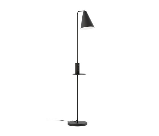 Vigo USB Black Floor Lamp | Estaciones smartphone / tablet | Valaisin Grönlund
