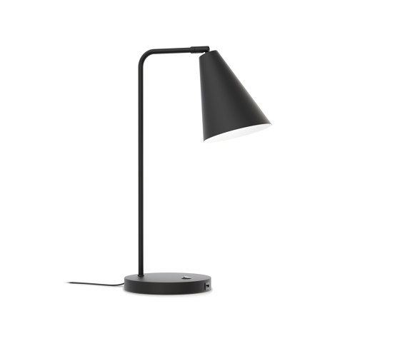 Vigo USB Lampe de table, noir | Stations d'accueil smartphone / tablette | Valaisin Grönlund