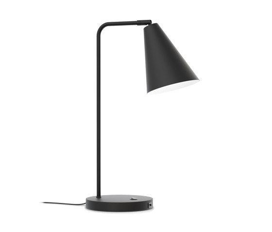 Vigo USB Black Table Lamp | Dock smartphone / tablet | Valaisin Grönlund