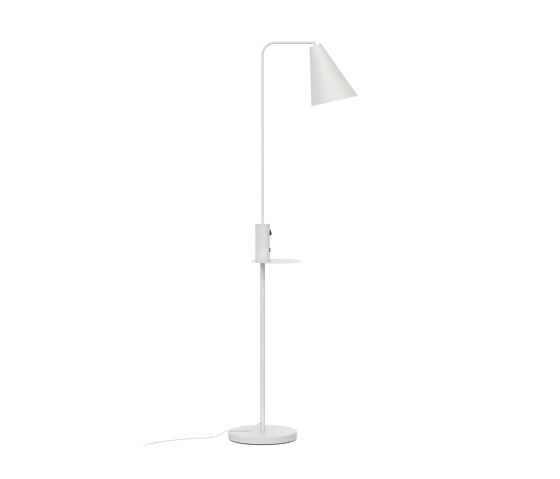 Vigo USB White Floor Lamp | Estaciones smartphone / tablet | Valaisin Grönlund