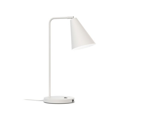 Vigo USB Lampada da tavolo, bianco | Dock smartphone / tablet | Valaisin Grönlund