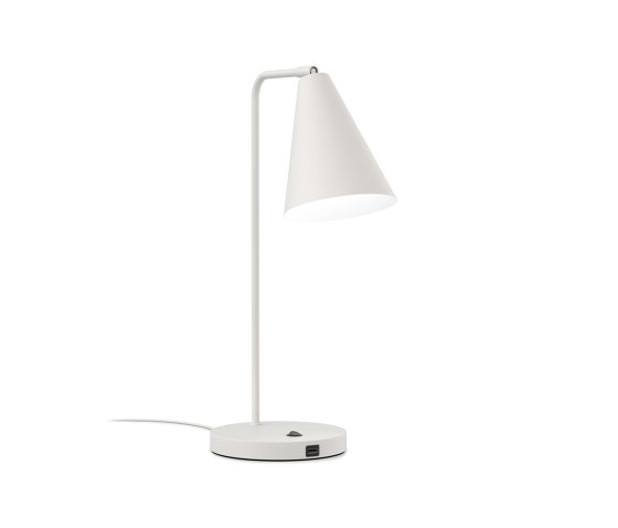 Vigo USB Lampada da tavolo, bianco | Dock smartphone / tablet | Valaisin Grönlund