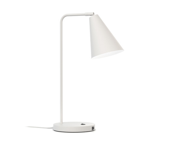 Vigo USB White Table Lamp | Smartphone / Tablet Dockingstationen | Valaisin Grönlund