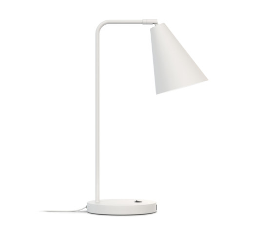 Vigo USB White Table Lamp | Dock smartphone / tablet | Valaisin Grönlund
