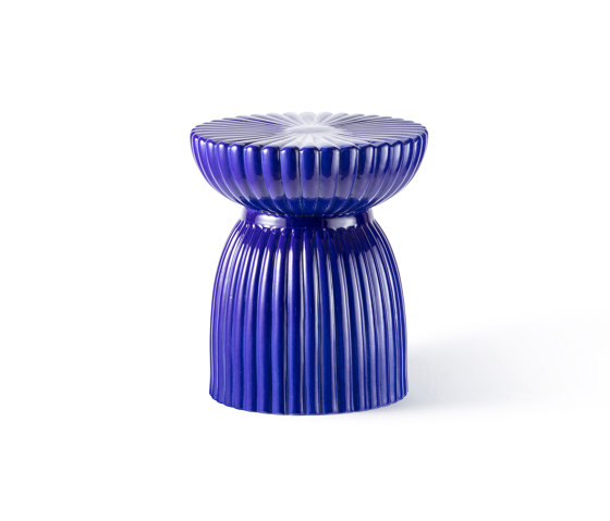 DU ROY | Ceramic Stool | Indigo Blue | Taburetes | Maison Dada