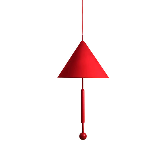 OBJECT OF DISCUSSION | Pendant Lamp | Red | Suspended lights | Maison Dada