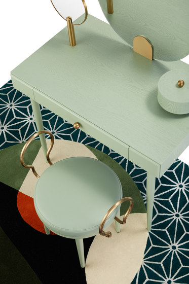 ROSE SELAVY | Vanity Desk and Stool | Green Celadon | Schminktische | Maison Dada