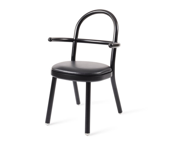 SI SOPHIE S'ASSOIT | Chair with Armrests | Black | Chairs | Maison Dada
