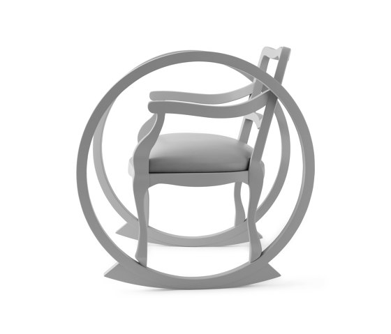 TICKING CLOCK | Adult Rocking Chair | Grey Stone | Armchairs | Maison Dada
