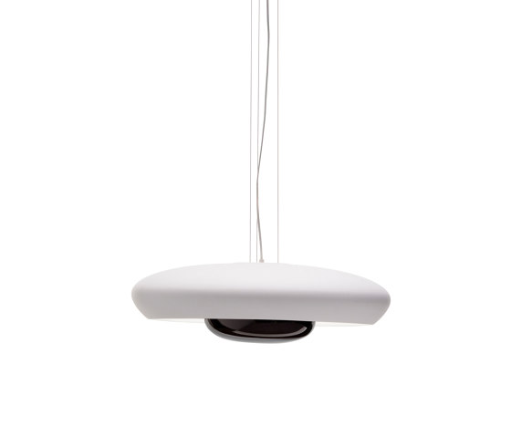 Corona pendant light in white matt ceramic | Suspended lights | Established&Sons