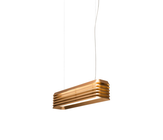 Louvre Light pendant in aluminium and bronze, dimmable | Suspensions | Established&Sons