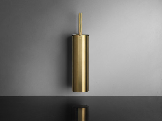 Reframe Collection | Toilet brush, wall - brass | Brosses WC et supports | Unidrain