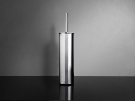 Reframe Collection | Toilet brush, floor - polished steel | Portascopino | Unidrain