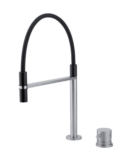 Kitchen Inox | Stainless steel AISI316L Kitchen sink mixer with remote | Robinetterie de cuisine | Quadrodesign