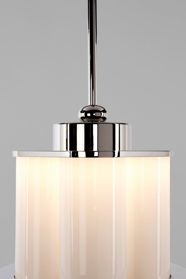 Bauer Chandelier 02 White / Polished Nickel | Suspensions | Roll & Hill