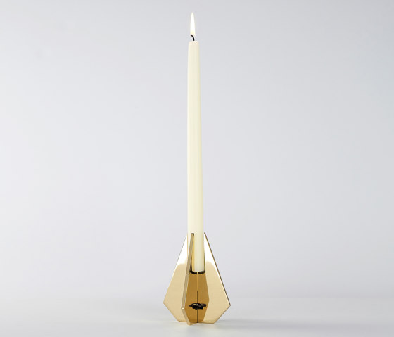 Cross 01 Polished brass | Candlesticks / Candleholder | Roll & Hill