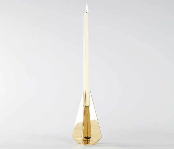 Cross 03 Polished brass | Candlesticks / Candleholder | Roll & Hill