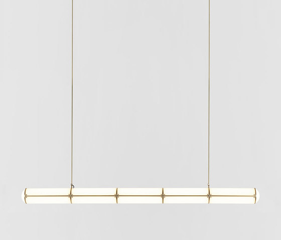 Endless Straight - 5 Units (Brass) | Suspended lights | Roll & Hill