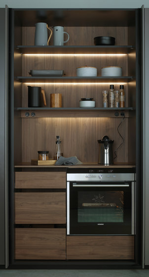 Accessories and equipment for tall units and glass door units | Kitchen organization | Santos