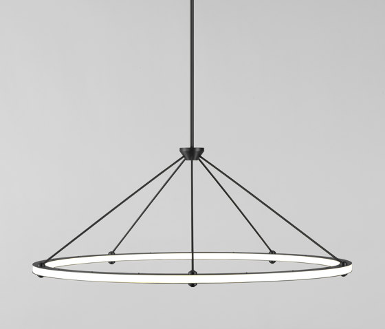 Halo Circle Pendant (Black) | Suspended lights | Roll & Hill