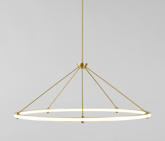 Halo Circle Pendant (Brass) | Suspended lights | Roll & Hill