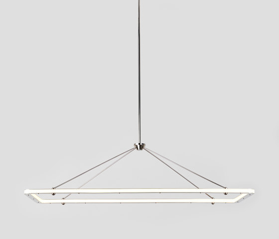 Halo Rectangle Pendant (Polished nickel) | Suspensions | Roll & Hill