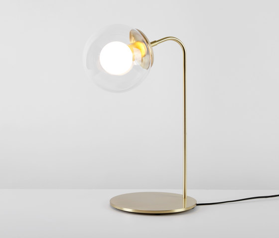 Modo Desk Lamp (Brass/Clear) | Tischleuchten | Roll & Hill