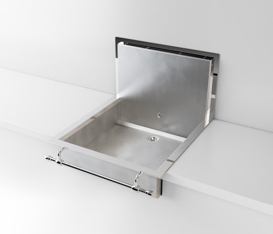 SATIN STAINLESS STEEL SEMI-RECESSED SINK
LVQ057B | Kitchen sinks | Officine Gullo