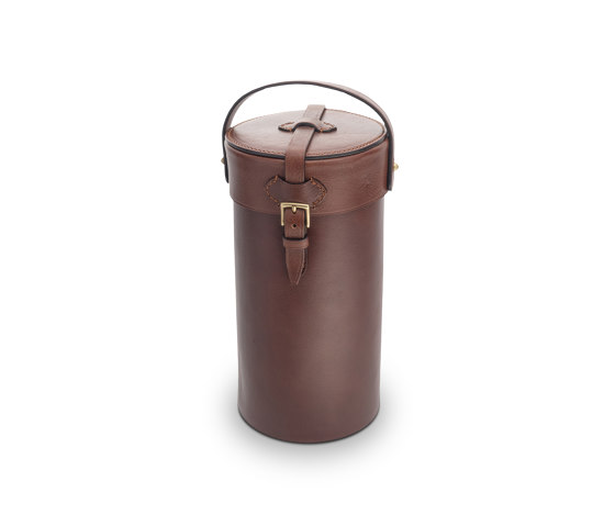 LEATHER ACCESSORIES | CYLINDRICAL CUTLERY HOLDER 26,5 CM | Bloques de cuchillos | Officine Gullo
