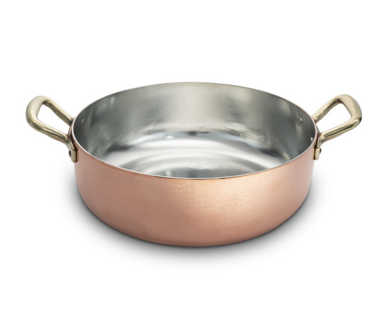 COPPER POTS | PAN WITH DOUBLE HANDLE LARGE | Kitchen accessories | Officine Gullo