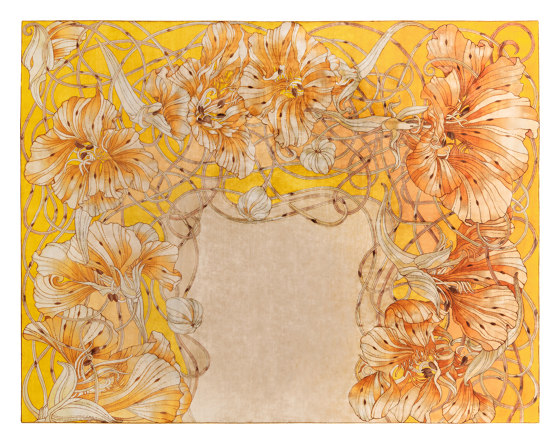 Flowers Nasturcia | Formatteppiche | THIBAULT VAN RENNE
