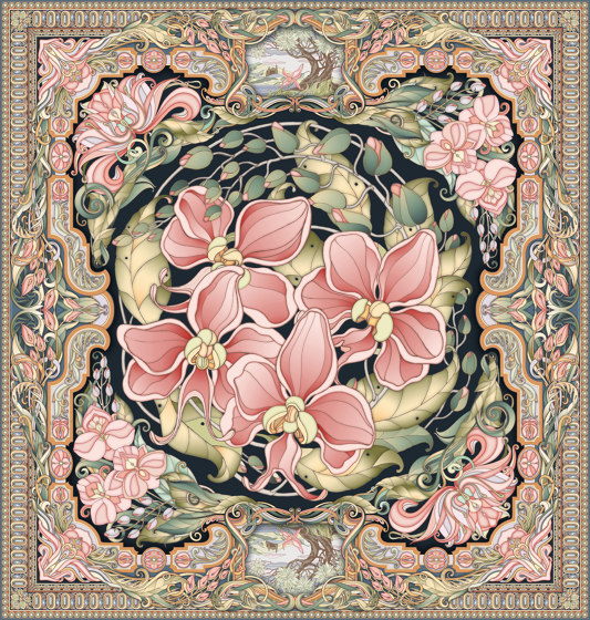 Flowers Rococo | Tappeti / Tappeti design | THIBAULT VAN RENNE