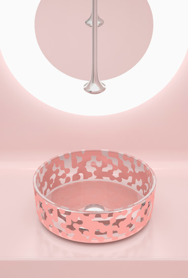 Marea Sink Powder Pink | Lavabi | Glass Design