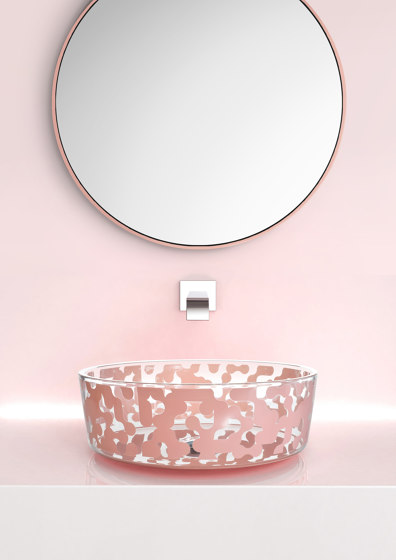 Marea Sink Powder Pink | Lavabos | Glass Design