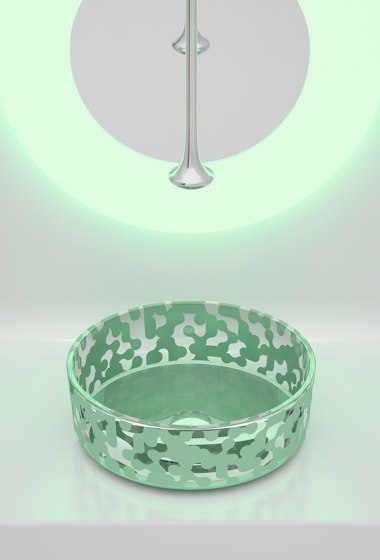 Marea Sink Sage Green | Waschtische | Glass Design