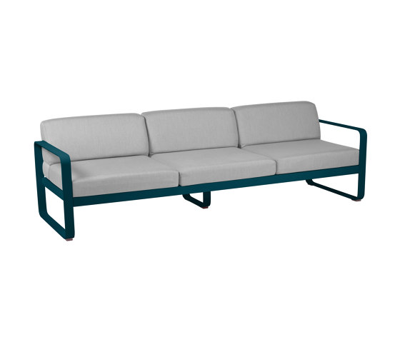Bellevie | 3-Seater Sofa – Flannel Grey Cushions | Divani | FERMOB